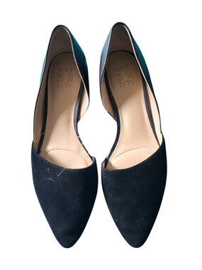 Naturalizer Pointed-Toe D'Orsay Flats Black sz 10